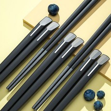 日式合金尖頭筷子家用, 1個, 步步高昇 24.2CM 10雙裝