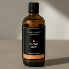 레노포프 천연 에센셜오일 & 블랜딩오일 35종 테라퓨틱등급, 1개, 33.에너지, 100ml