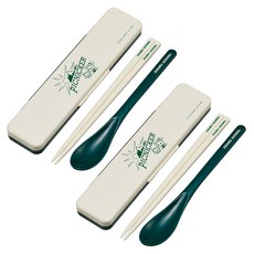 Skater PICNICKER印花攜帶餐具組, 2個, 勺子+筷子+箱子, 野餐者奧薩穆