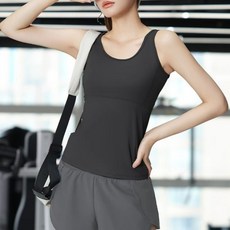 Makone 여성 러닝셔츠 민소매 통기성좋은 러닝 마라톤 런닝 나시 캐주얼 심플 루즈핏 요가복 트레이닝