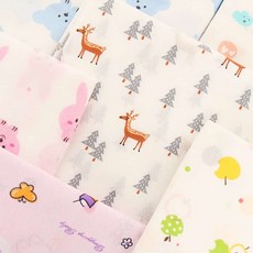 디쓰리포 신생아가제손수건 순면 나염 손수건 10매