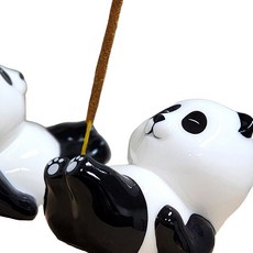 인센스홀더 도자기 판다 인센스 스틱 거치대 똑템, 1개