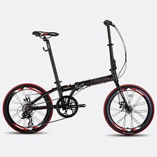 BIKEDNA KA2007D 20吋7速 碟煞鋁合金摺疊車/小折 高CP值折疊車 單車批發 工廠直營, 1個, 灰橘