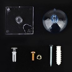 벽소품걸이판 타공판 부속품 나사 고정판, 흡착판, 1개