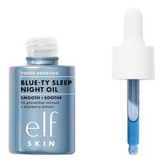 E.l.f. SKIN Youth Boosting Blue-ty Sleep 나이트 오일 부드러운 오버나이트 페이스 잔주름 및 고르지 않은 질감 처리 경량 비건 동물 실험 없, E.l.f. SKIN Youth Boosting Blu