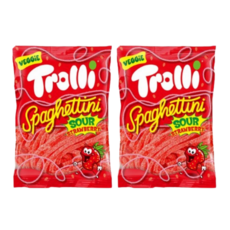 트롤리 스파게티니 사우어 딸기맛젤리100g, 100g, 2개