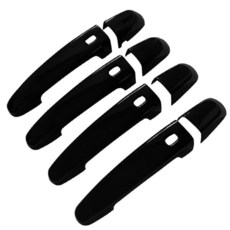 DEYTOP 쉐보레 말리부 & 블레이저 2018-2025 Equinox & Traverse 2018-2024와 호환되는 도어 핸들 커버 임팔라 2014-2020용 외부 도어, 유광 블랙