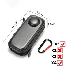 카메라 운반 케이스 휴대용 보관 가방 보호 Insta360 X3 X2 액션 액세서리 상자, 05 mini for X4 X5, 01 China Mainland
