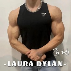 鯊魚SHARK CRITICAL基礎款男士運動健身休閒彈性速乾寬帶無袖T恤