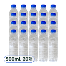 아이시스 ECO 생수 무라벨, 500ml, 20개