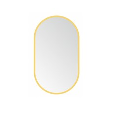 LED 智能浴室鏡 觸控調光 可調色溫明暗 側面發光 除霧鏡 橢圓鏡 HR24621, HR24622金色, 金色