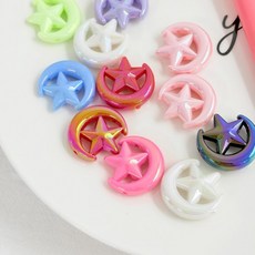 비즈 공예 DIY 볼꾸 키링 만들기 별달 파츠 10개입