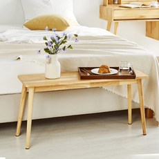 나인홈 베네 원목 벤치의자 홈카페 다이닝 식탁 체어, 내추럴