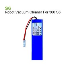 360 S6 로봇 진공 청소기 S6용 전체 용량 교체용 로봇 진공 청소기 배터리