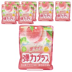 meiji 明治 果汁果凍 彈力Plus 水蜜桃, 72g, 7個
