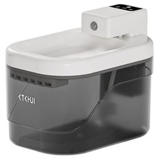 StarR 반려동물용 큐브형 스마트 급수기 2L 5000mAh, 1개, 화이트 + 클리어 블랙 1개, 화이트 + 클리어 블랙