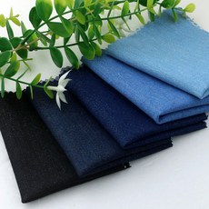 [동대문원단]스판데님 면소재 봄가을용 청바지 청스커트 자켓 원피스 에코백, 블루, 1개