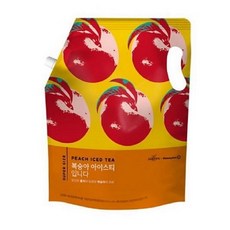 쟈뎅 복숭아 아이스티 대용량 파우치 액상 음료 2.1L 6개