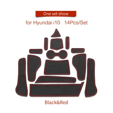 SMABEE 미끄럼 방지 게이트 슬롯 컵 매트 문짝 그루브 패드 내부 액세서리 미끄럼 방지 매트 코스터 현, 08 21i10-L RED