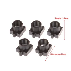 5pcs M12 렌즈 홀더 20mm 장착 구멍 간격 높이 플라스틱, 01 16mm