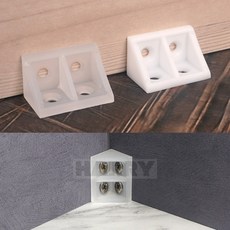 제이에스 코너 브라켓 10P 받침대, 투명색