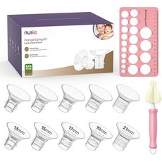 눌리에 10PCS 실리콘 플랜지 인서트 교체 키트 사이즈 1315171921mm 플랜지용쉴드 유방 펌프용 엄마를 위한 펌핑 필수, 13mm 8PCS for 24