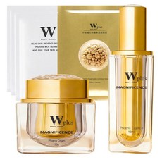 W Plus Magnificence 音電課程後照護 4件組 (鳳凰霜 50g 鳳凰精華 50ml 外泌體生物纖維面膜 28ml x 1片 美容修護面膜), 1套