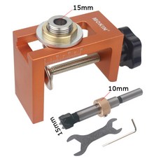 리바운더 Doweling Jig Kit 목재 포켓 지그 캐비닛 도어 수직 드릴 가이드 로케, Type E, 1개