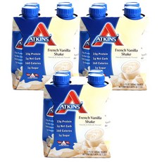 앳킨스 어드밴티지 프렌치 바닐라 쉐이크 15g 프로틴, 325ml, 12개
