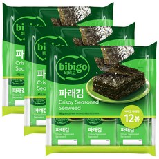 비비고 파래김 도시락김 12p, 48g, 3개