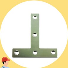 스텐 T자 평철 가구 연결 보강 철물 판 커넥터 수리 고정 브라켓 커머스픽201, 40*40*12/1.3T