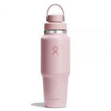 하이드로 플라스크 와이드 플렉스 처그캡 트래블 보틀 946ml 리프 핑크_165973, 트릴리움_165973