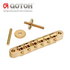 [Gotoh] Tune O\' Matic Bridge (GE104B GG) / 고또 ABR-1 스타일 튠 오 매틱 브릿지 (고정나사 가는 것) - Gold