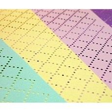 다이아몬드 패턴 팬시홀 다이아몬드(5장)타공지 "주문제작 재단판매", 6번, 4절