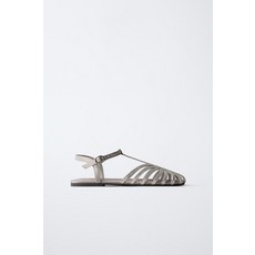 자라 ZARA 글리터 젤리 슈즈 - 실버 971684