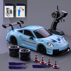 고속 RC카 드리프트 무선조종 SUV 선물, Bosch 911 [블루], 표준 단일 배터리 [30분]