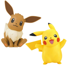 포켓몬스터 프라모델 0025 피카츄 0133 이브이 프라홈런너오프너, 1개