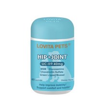 LOVITA PETS愛維他 寵物關節舒活膠囊 (60顆)關節保健 提升寵物活動力, 1個