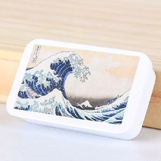 三木樂器 滑蓋鐵盒 彈片收納盒, 1個, 神奈川衝浪裏