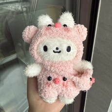 stayreal純真兔娃衣夏季嬰兒側開上衣 五月天兔子造型 鉤織胡蘿蔔裝飾