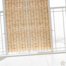 인테리어 자연소재 갈대발 여름 창문형 햇빛가리개 60cm 2p