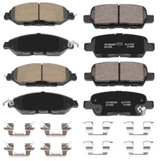 HYFTJYZ 2008-2009 폰티악 G8과 호환되는 세라믹 전면 브레이크 패드 자동차용 자동차 교체 패드 세트 신뢰할 수 있는 정지력 쉬운 교체 삐걱거림 없음 오래, HZ1649+HZ1288