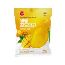 CJ 이츠웰 냉동 골드망고 1KG/아이스박스+아이스팩, 1개, 1kg