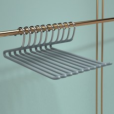 喬安 鵝型褲架 Z型褲架 衣架 毛巾架, 灰色(5入),正向29cm