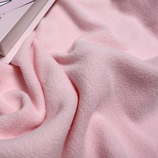 CRT 025 탐나요 폴라 플리스 스판 원단 무지 패브릭 대폭 후리스 천, 1개, 연핑크