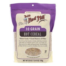 밥스레드밀 10곡물 그레인 핫 시리얼 홀그레인 Hot Cereal 709g, 1