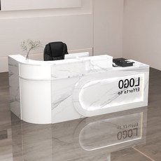 회사/로비 L형 접수대 미용실 수납형 인포데스크 식당 업소용 코너형 계산대테이블, G01(오른쪽) 2200mm