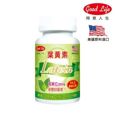 得意人生 30mg高單位葉黃素 蝦紅素軟膠囊 60粒/瓶, 1個, 高單位30mg葉黃素+蝦紅素軟膠囊