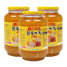 자연톡 꿀 유자차 유자청 고흥 웰빙 전통차, 2kg, 3개입, 1개