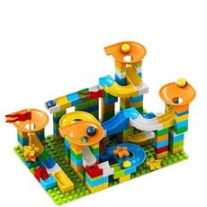 滾珠積木玩具 DIY拼裝積木 兒童益智玩具 軌道滾珠積木, 彩色, 1套